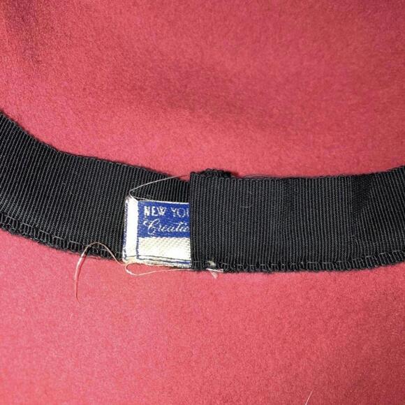 Vintage 1930’s 1940’s Pink Feather Veil Tilt Hat - Picture 6 of 6